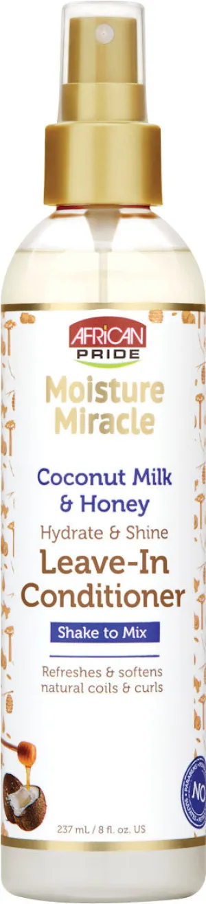 African Pride Moisture Miracle Coconut Milk & Honey Leave-In Conditioner