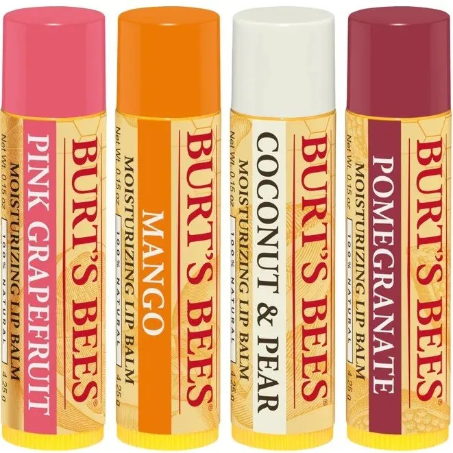 Burt's Bees Superfruit Lip Balm 4 (0.15 oz.) Tubes in Blister Box 4 pieces Lip Balm