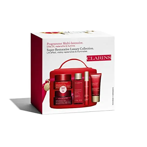 Clarins Super Restorative Luxury Collection | 6-Piece Holiday Skincare Gift Set | Anti-Aging | Limited Edition