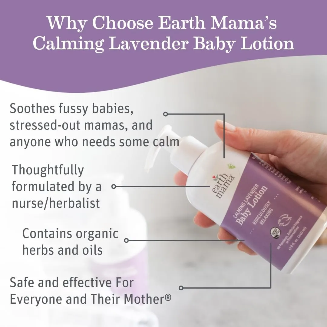 Earth Mama Calming Lavender Baby Lotion 240ml