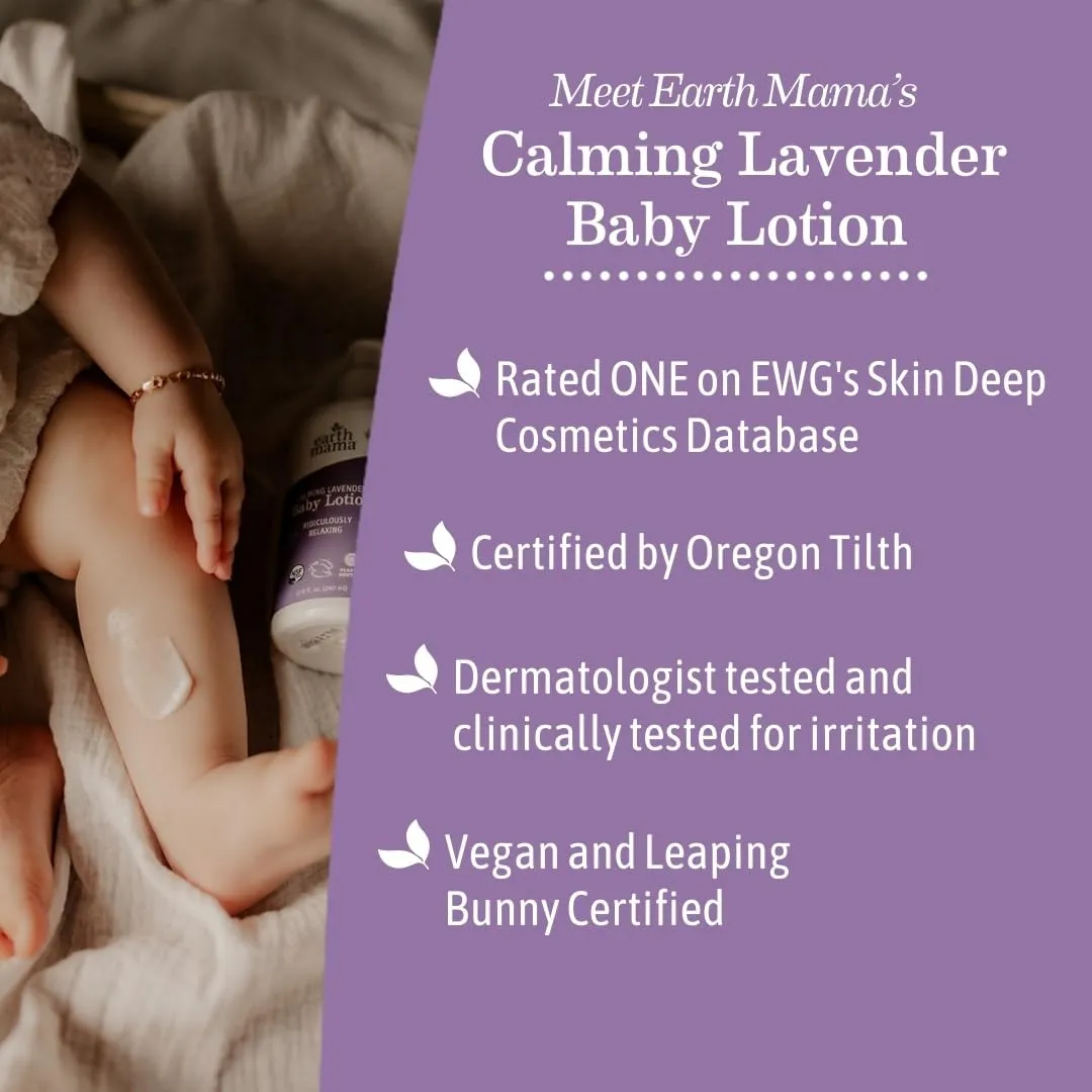 Earth Mama Calming Lavender Baby Lotion 240ml