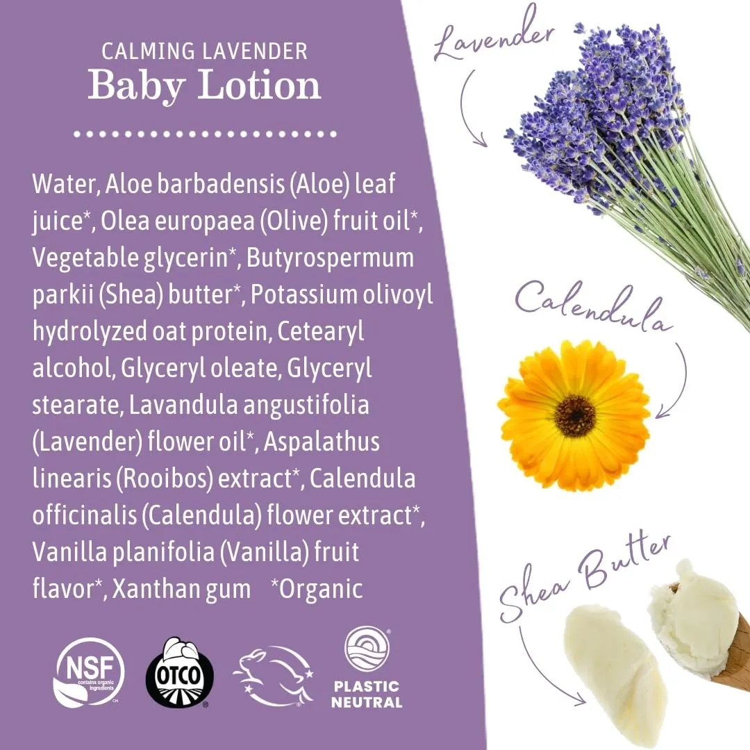 Earth Mama Calming Lavender Baby Lotion 240ml