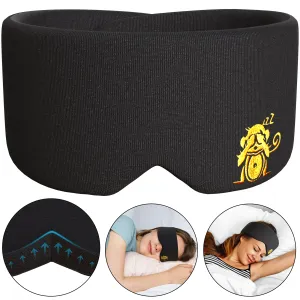 Sleep Monkey Luxury Sleep Mask Canada - Award-Winning Sleeping Mask for Best Night Sleep   Bonus Ear Plugs - BLACKOUT