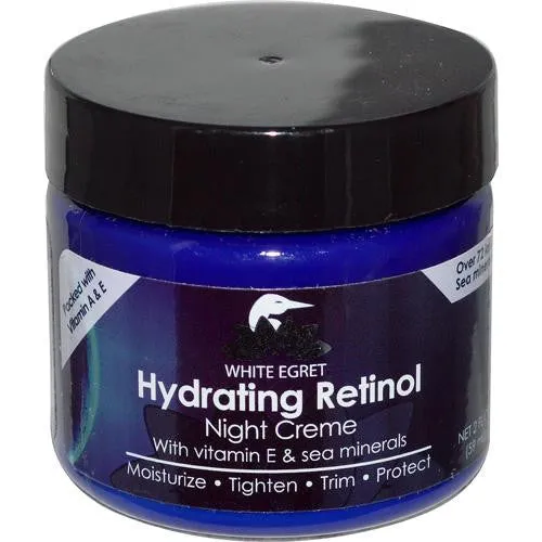 White Egret Night Creme - Hydrating Retinol - 2 Oz